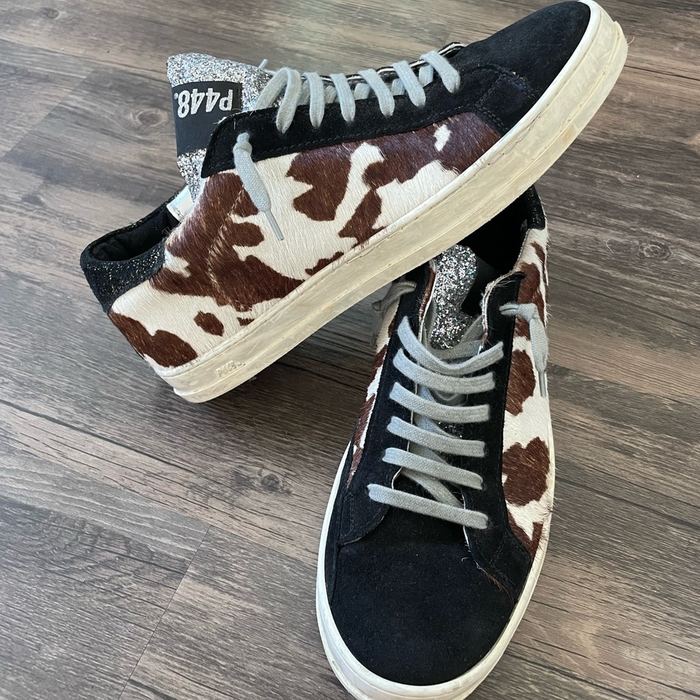 P448 Calf Animal Print Sneaker